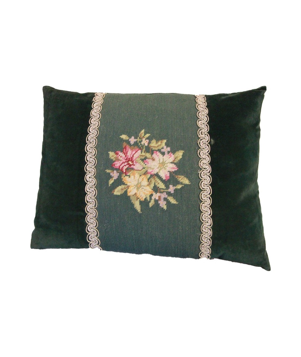 Cuscino Aubusson Verde 50x35cm