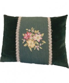 Cuscino Aubusson Verde 50x35cm