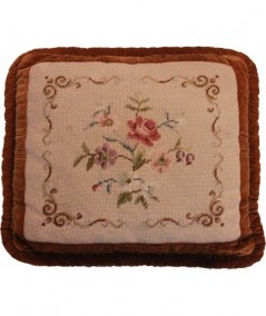 Cuscino Aubusson Marrone 50x40cm