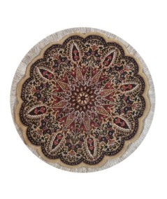 Tappeto Tabriz fine misto seta 90x90cm