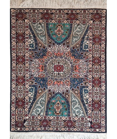 Tappeto Tabriz Cupola Misto Seta150x105cm