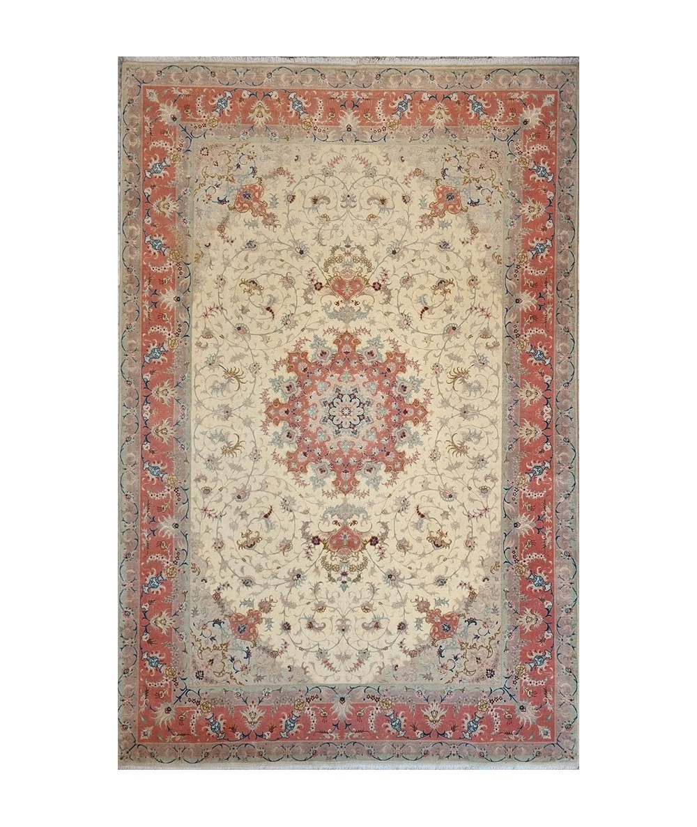 Tappeto Tabriz fine misto seta 310x201cm